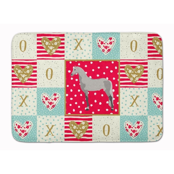 Carolines Treasures 19 x 27 in. Orlov Trotter Horse Love Machine Washable Memory Foam Mat CK5335RUG - main